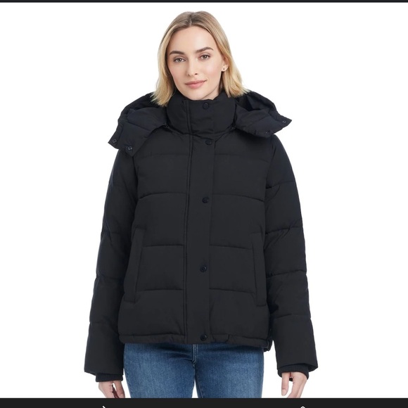 Sanctuary Jackets & Blazers - Modern Supply by Sanctuary Black Hooded Puffer Coat Jacket Women’s Size XL NWT